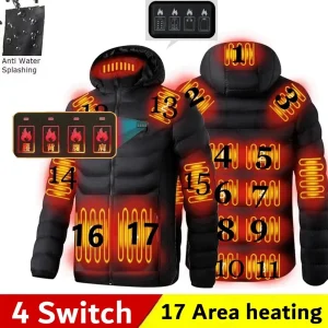 Men Heated Jacket USB Electric Heat