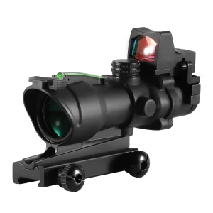 Adjustable 4x32 Red Dot Tactical Scope 20mm
