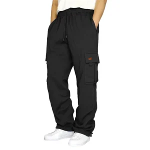 Men’s Loose Cargo Drawstring Elastic Waist