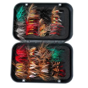 60/41pcs Box Bionic Fly Hook Set