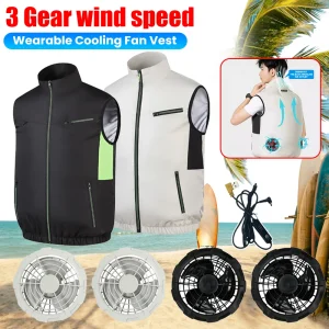 Wearable Cooling Vest for Summer Camping Fishing Hiking Work