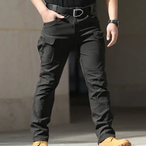 Men Fashion Cargo Pants Multi-Pockets Waterproof