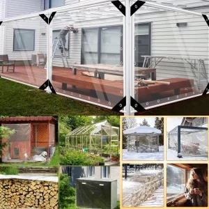 Heavy Duty PVC, Transparent Tarp Durable Waterproof