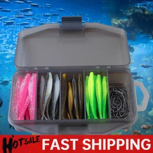 61pcs/set Artificial Lure Fishing Tackle